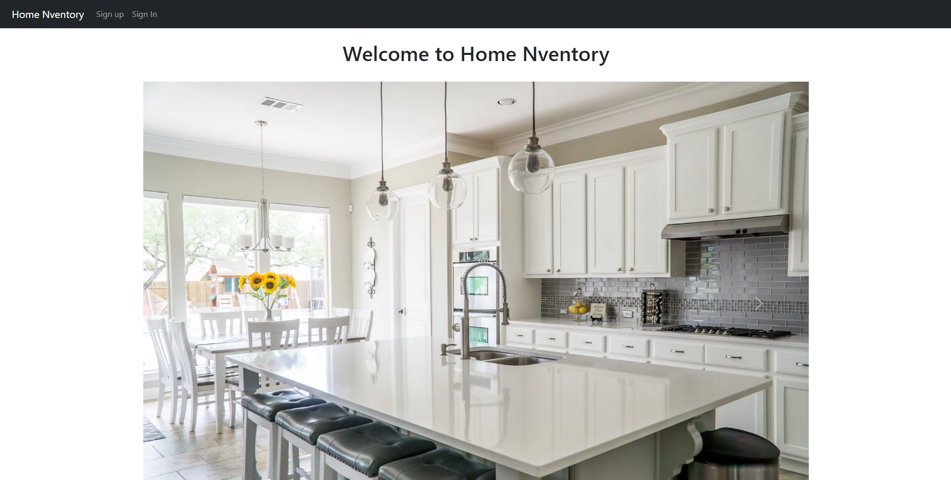 Home Inventory Rails